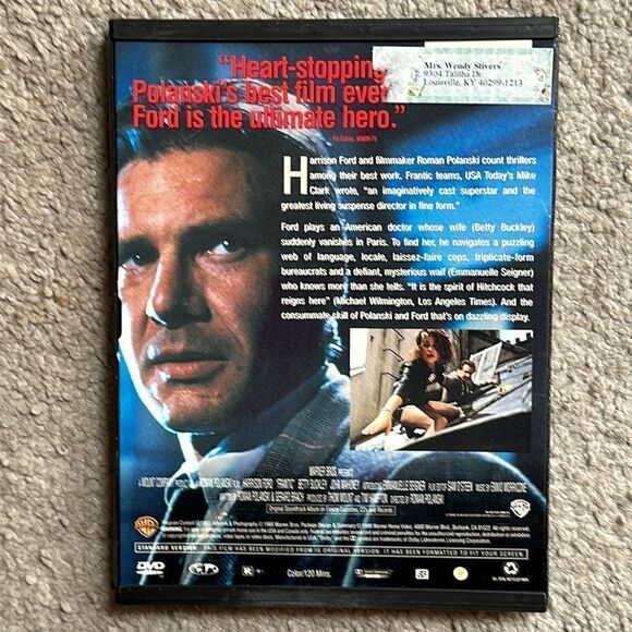 “Frantic” DVD - Picture 2 of 5